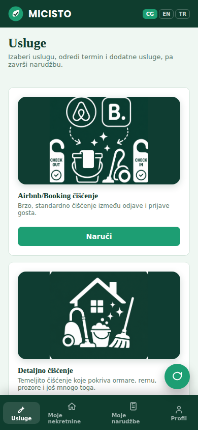 MICISTO uygulama ekranı
